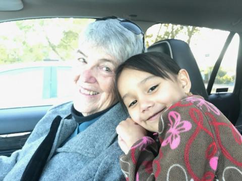 An image of Margaret Rostkowski (left) and her granddaughter (right) Circa 2019
