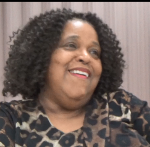 A still image of Brenda Burrell during her oral history interview on August 26, 2019