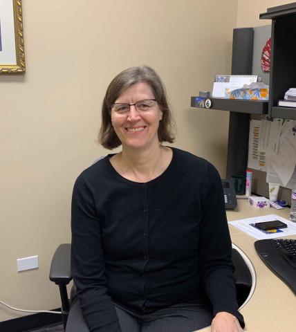 Dr. Doris Geide-Stevenson in her office on 25 March 2019