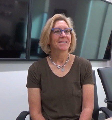 A still image of Marcia White during her oral history interview on June 24, 2019