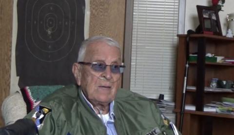 An image of Bob Ramos sitting in his home on December 9, 2016