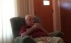 An image of Jim Coyner, sitting in a recliner chair in his home, on October 4, 2016