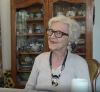 A still image of Beverly Dalley during her oral history interview on September 6, 2019