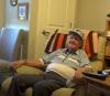 An image of Dale Orgill sitting in a recliner chair, in his home, on July 26, 2017